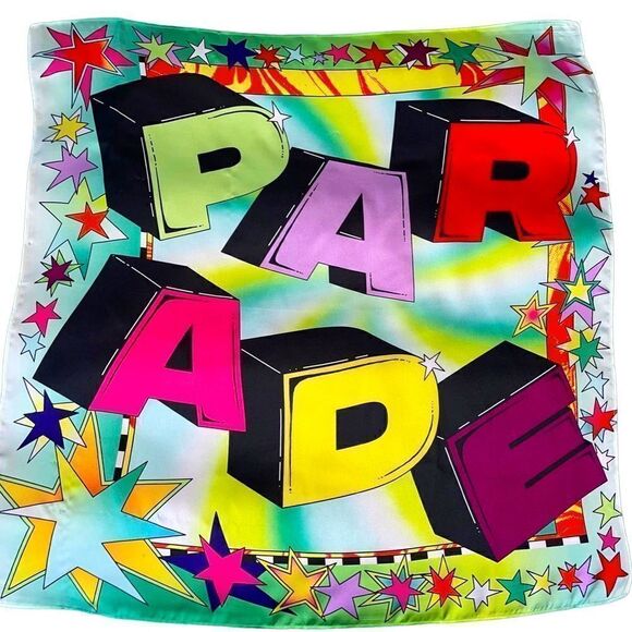 Pride Parade Abstract Square Scarf - Picture 1 of 12